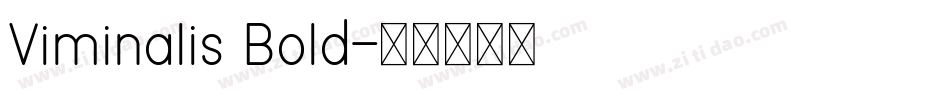 Viminalis Bold字体转换